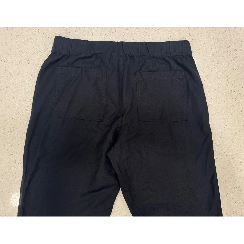 Banana Republic Pants Womens L Black Excellent Linen Blend Casual Chic